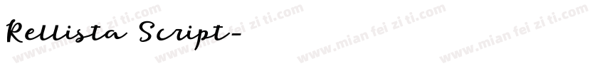 Rellista Script字体转换